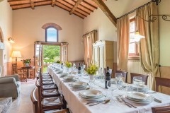 Villa Le Chiarne Indoor Dining